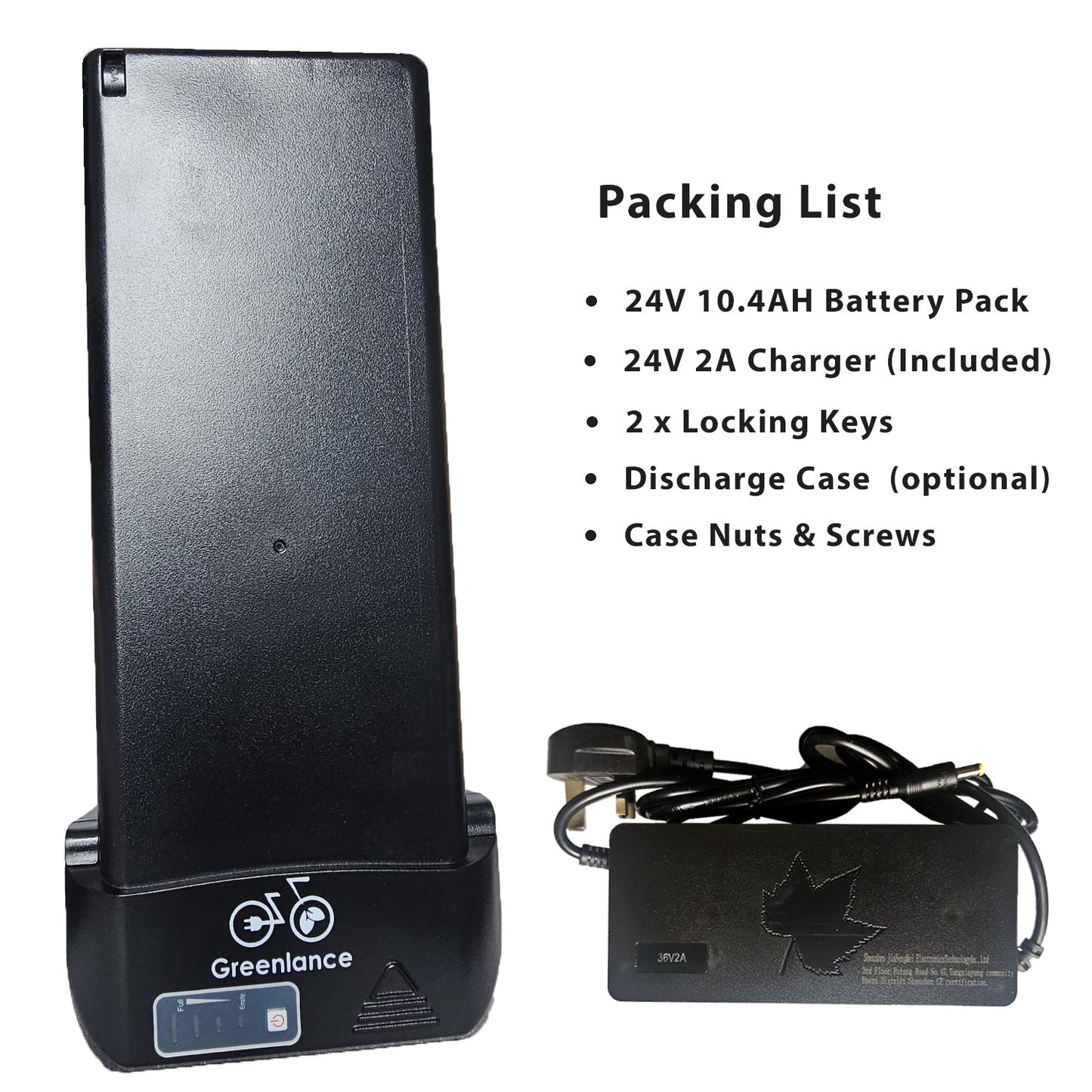 Electric Bike Battery Samsung 24V 10.4 - Rear Rack