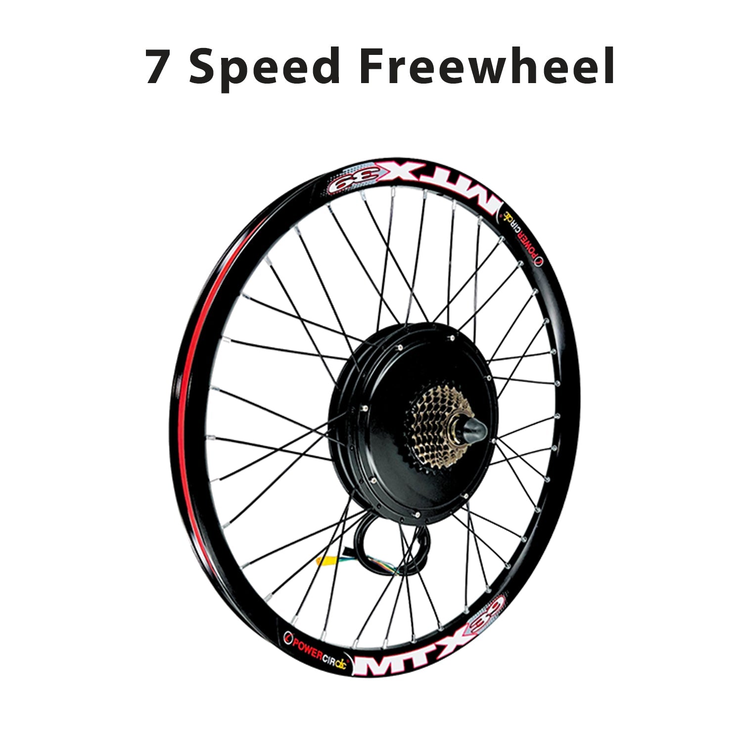 Ebike conversion kit with 7 speed freewheel
