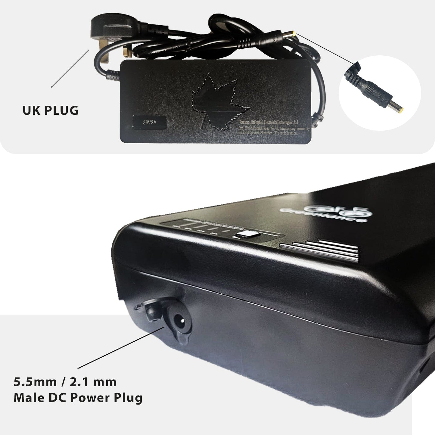 Electric Bike Battery Samsung 36V 10.4 - Rear Rack